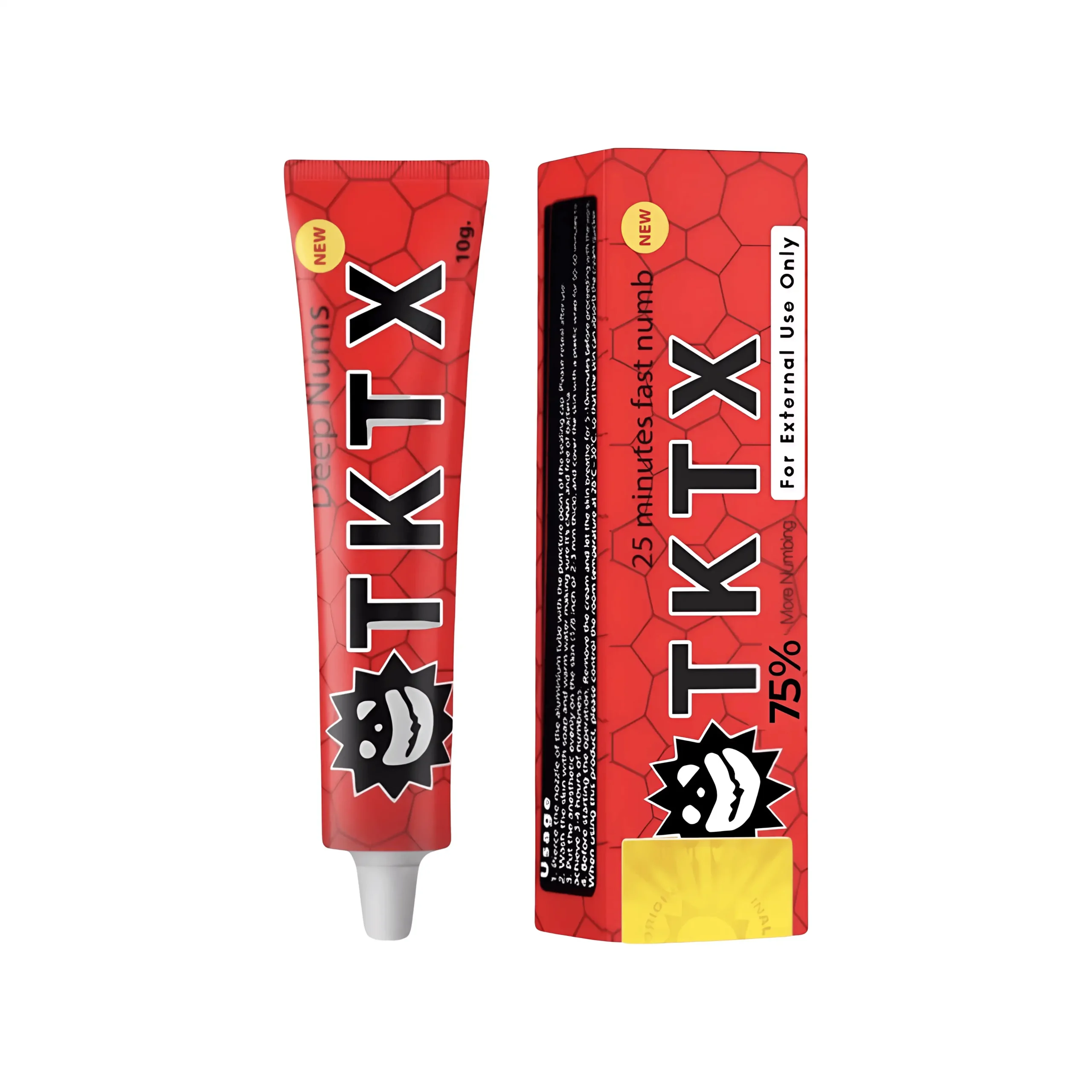 ✅ TKTX RED 75% PER TATUAGGIO | RIMOZIONE DEI PELI | FORATURA | MICROBLADING | ANESTESIA